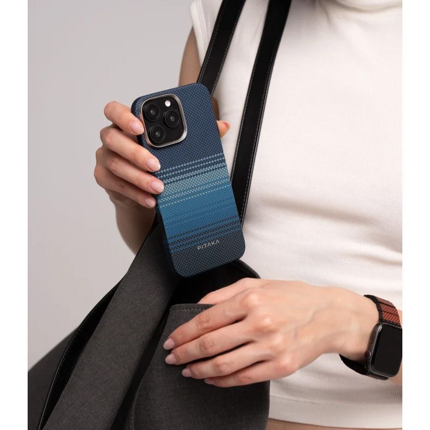 Чохол Pitaka Tactile Woven Case MagEZ для Apple iPhone 16 Pro Moonrise (KI1601MO)