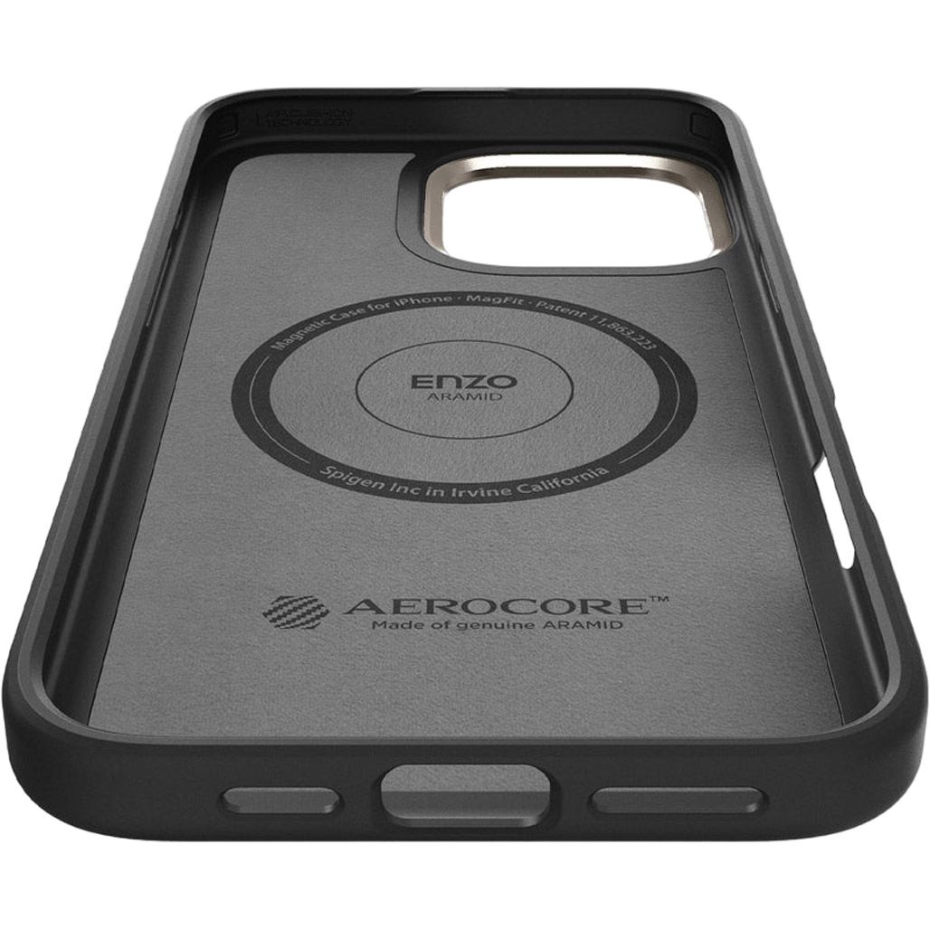 Чохол Spigen Enzo Aramid with MagSafe для Apple iPhone 16 Pro Max Black Natural (ACS08501)