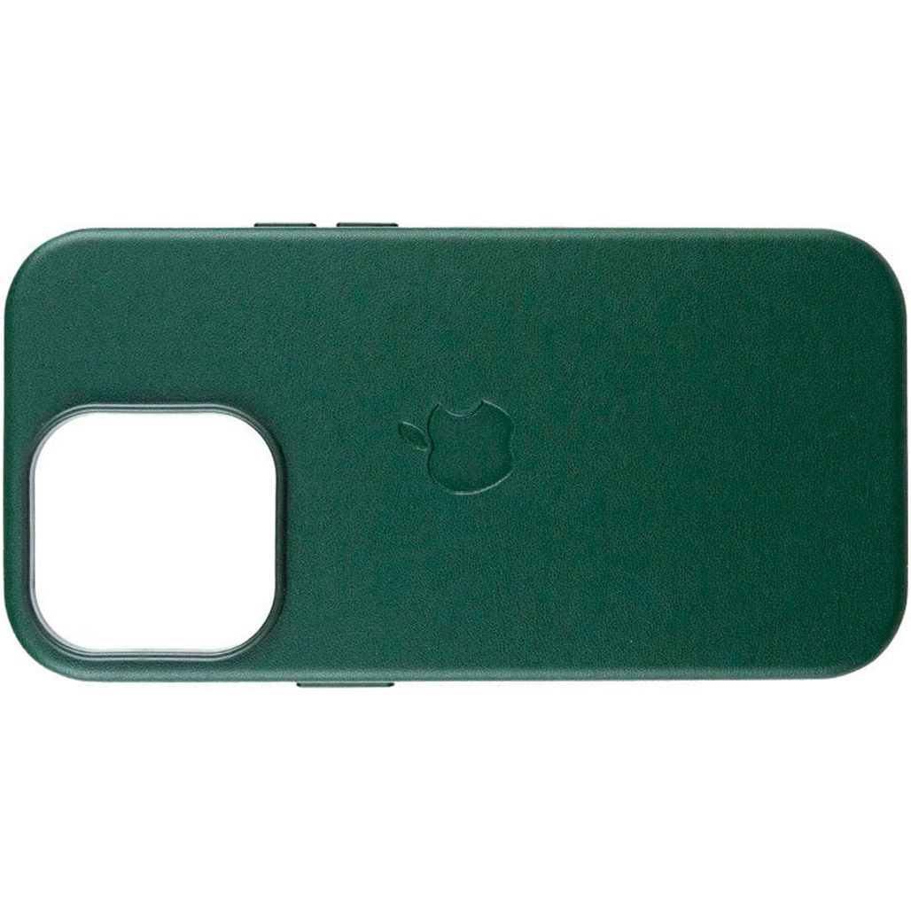 Чохол Leather Case with MagSafe для Apple iPhone 16 Pro Green AAA