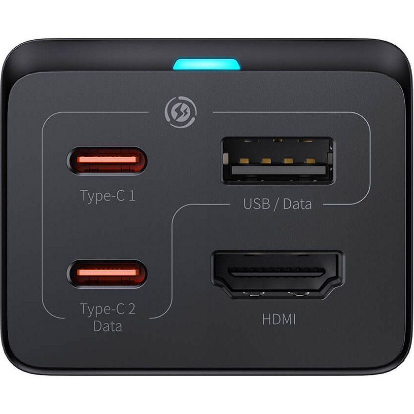 Мережевий зарядний пристрій Baseus GaN5 Pro Desktop Fast Charger 67W  Black + Cable USB-C (CCGP110201)