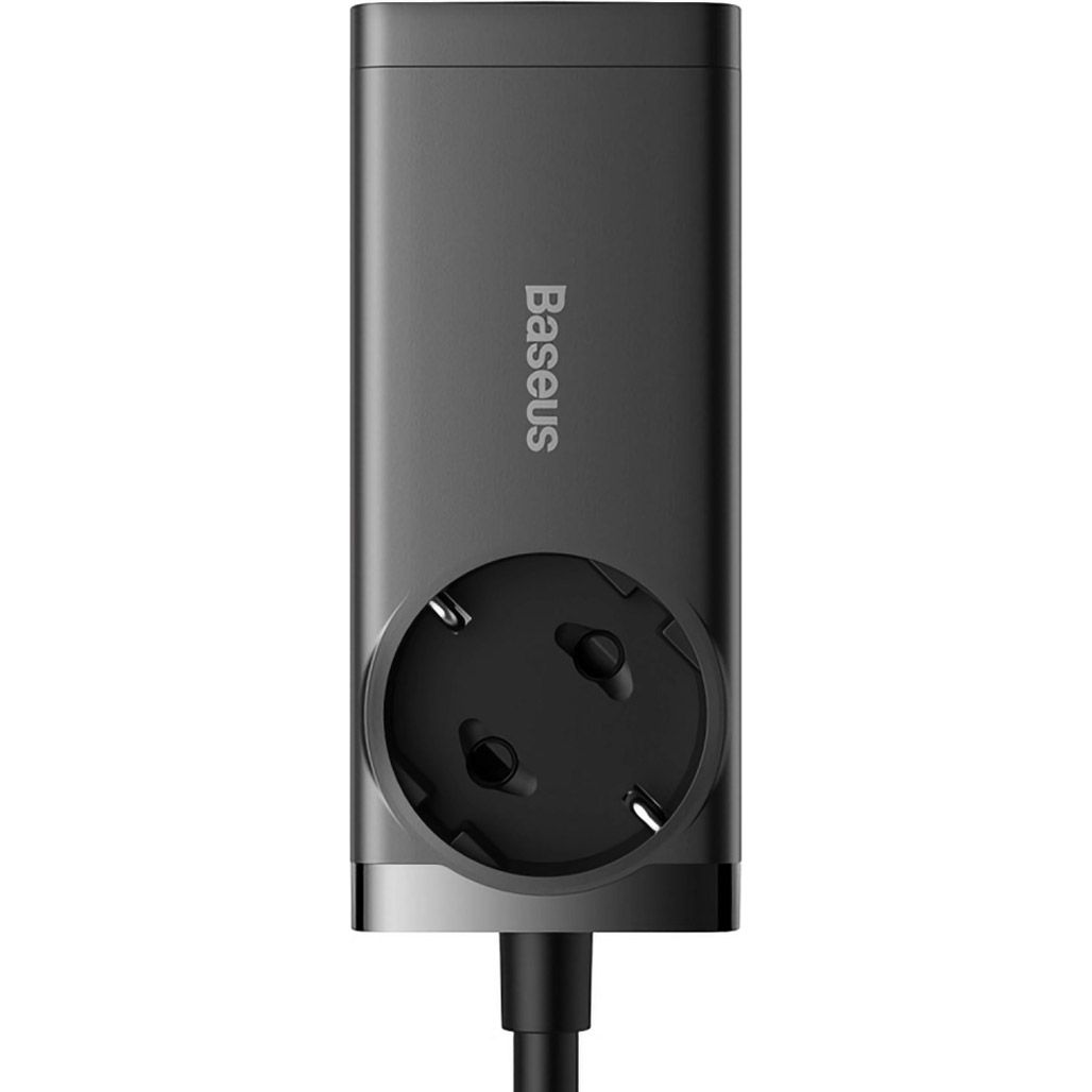 Мережевий зарядний пристрій Baseus GaN3 Pro Desktop Powerstrip 65W + Cable USB-C to USB-C Black (PSZM000901)