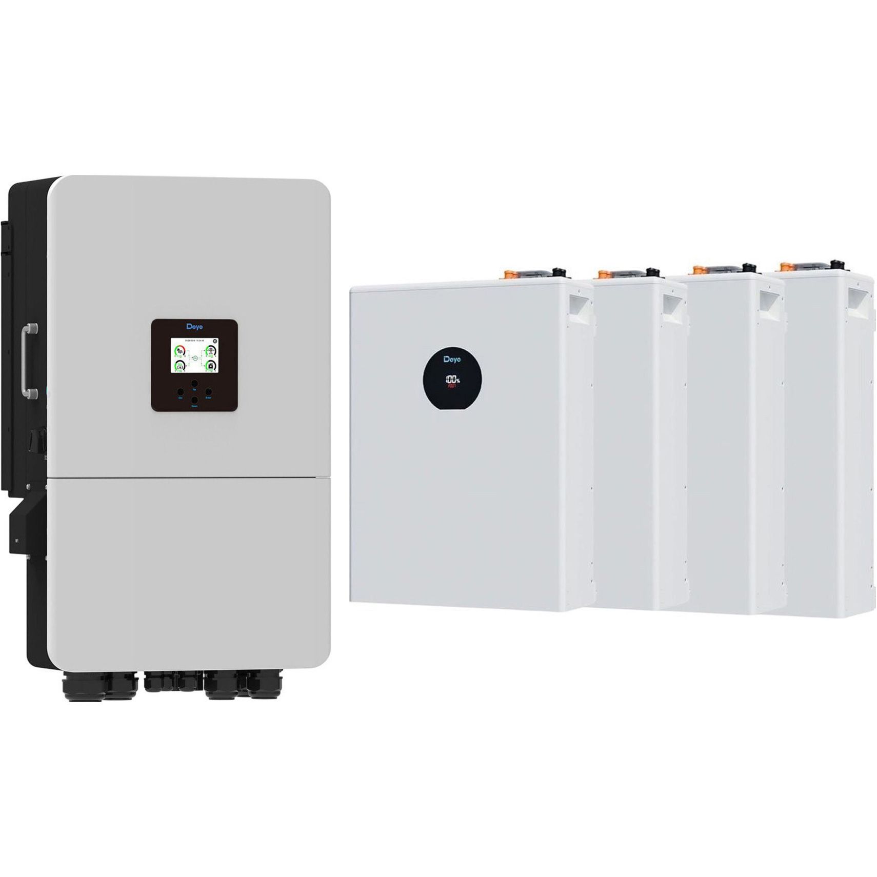 

Система хранения энергии Deye SUN-12K-SG05LP3-EU-SM2 12kW + 4 АКБ SE-F5 Pro-С 20.4kWh (51.2V/100Ah/5120Wh)