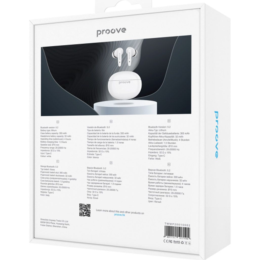 Навушники Proove MoshPit 2 TWS White (TWMP20010002)