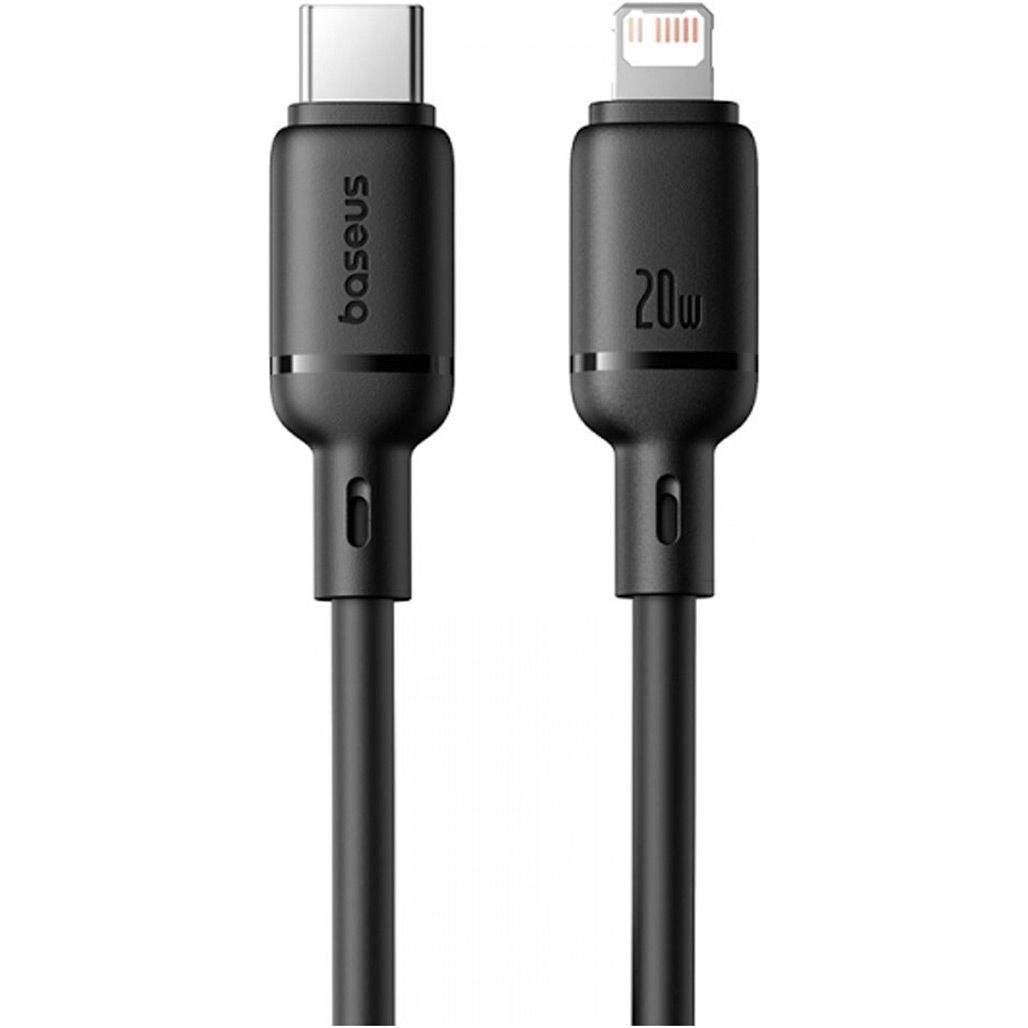 

Кабель Baseus Silky Series USB-C to Lightning 20W 1m Black (P10377700113-00)