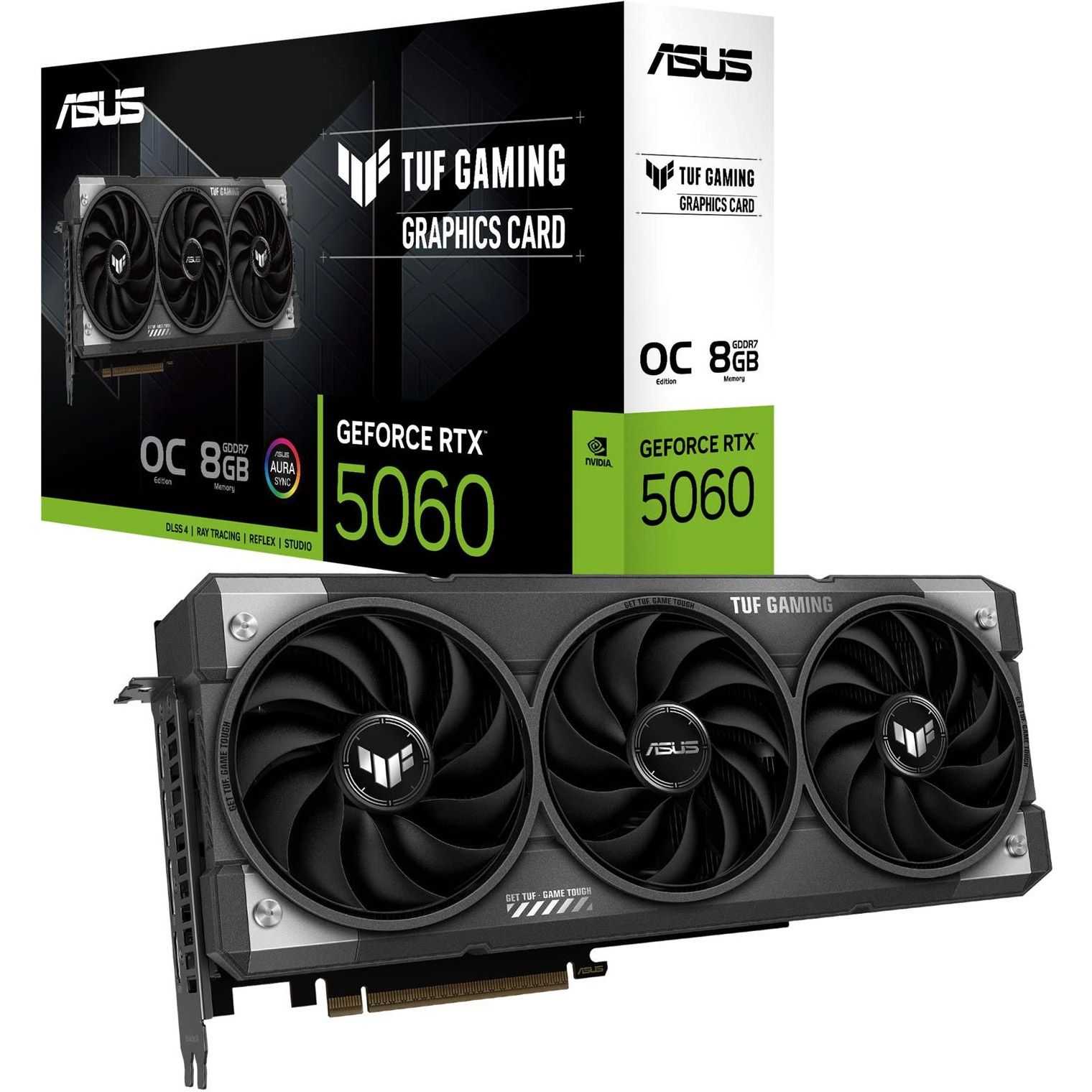 

Видеокарта Asus TUF Gaming GeForce RTX 5060 8GB OC Edition (TUF-RTX5060-O8G-GAMING) UA