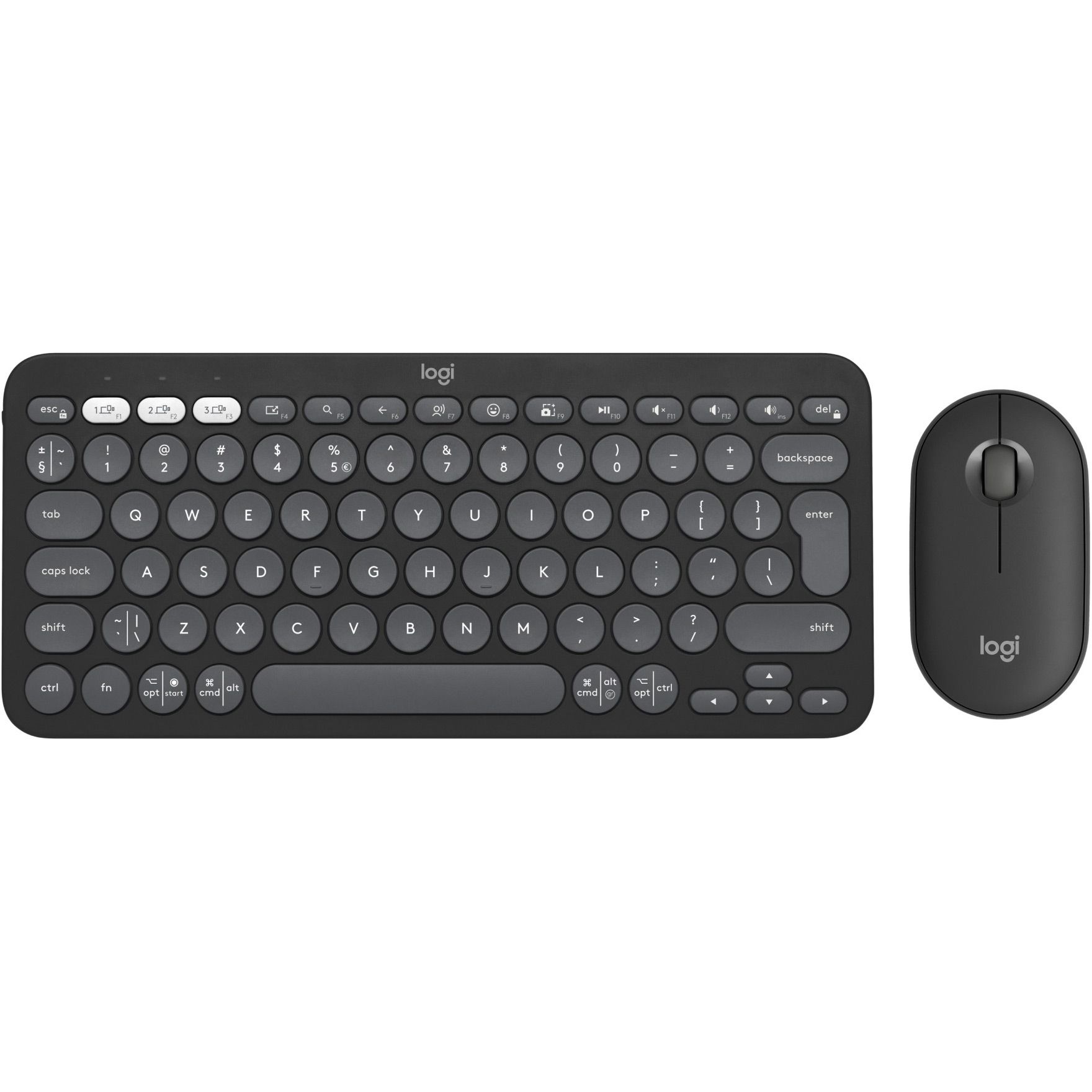 

Комплект (клавіатура + миша) Logitech Pebble 2 Combo Graphite (920-012239) UA