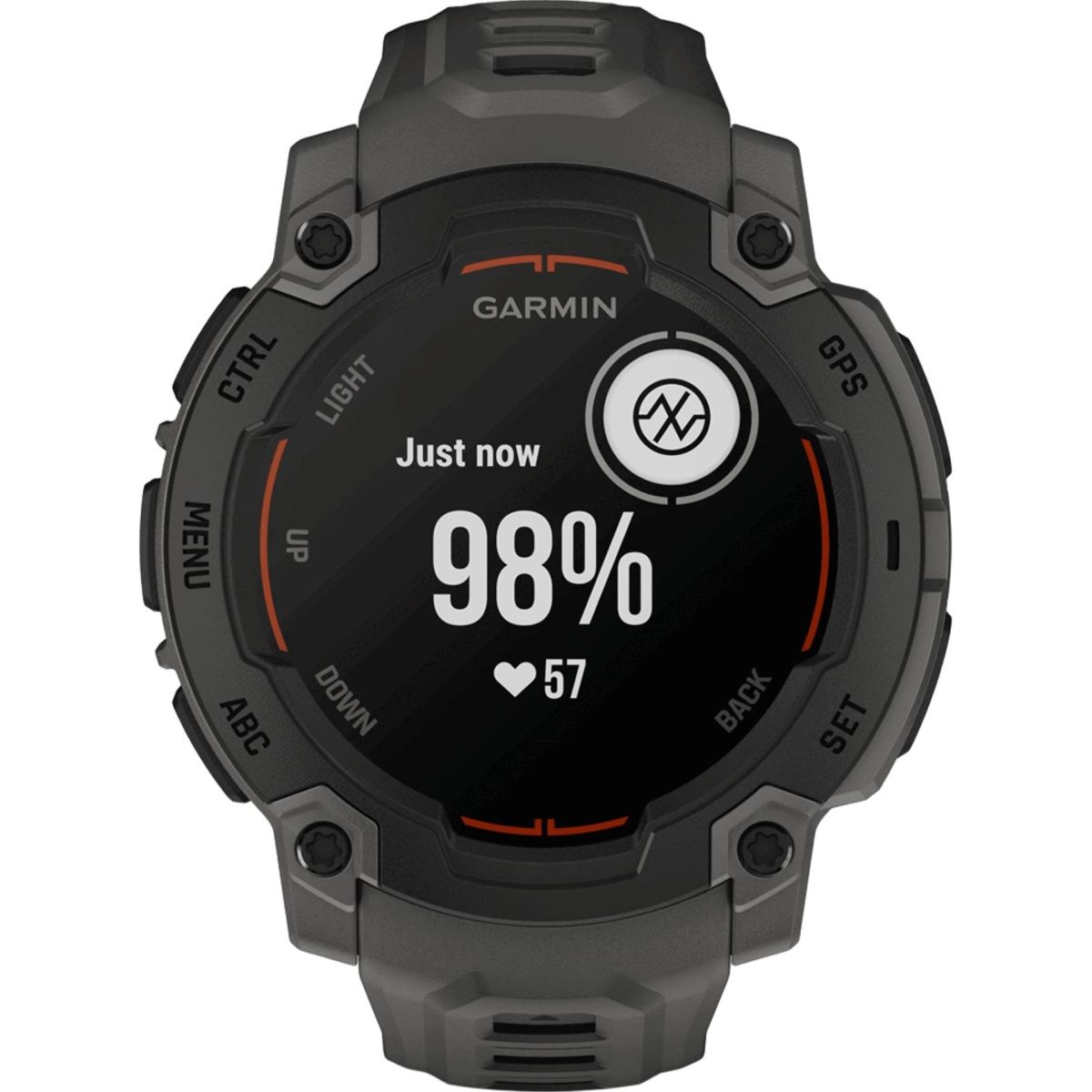 Смарт-годинник Garmin Instinct E 45mm Black with Charcoal Band (010-02933-00)