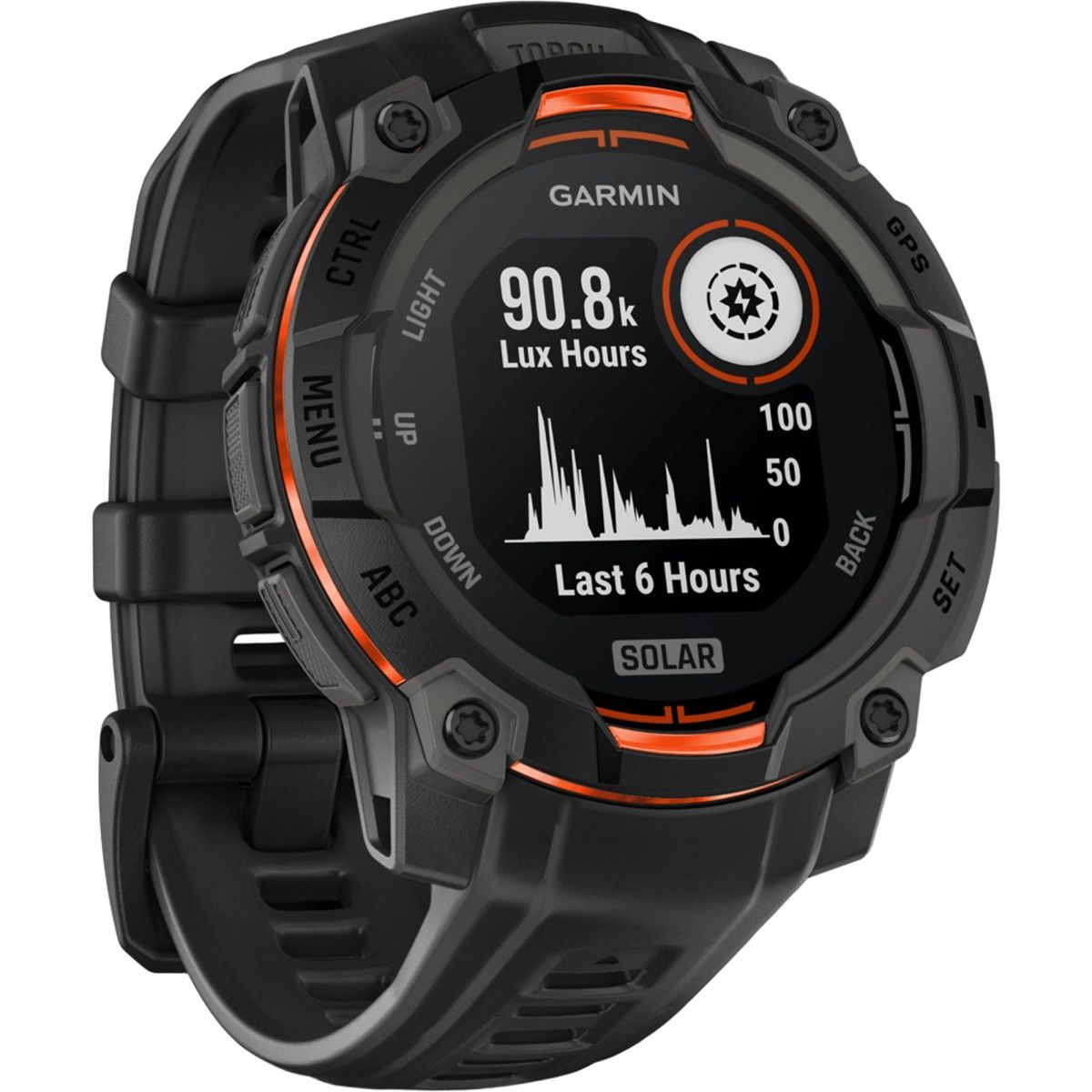 Смарт-годинник Garmin Instinct 3 45mm Solar Black with Black Band (010-02934-00)