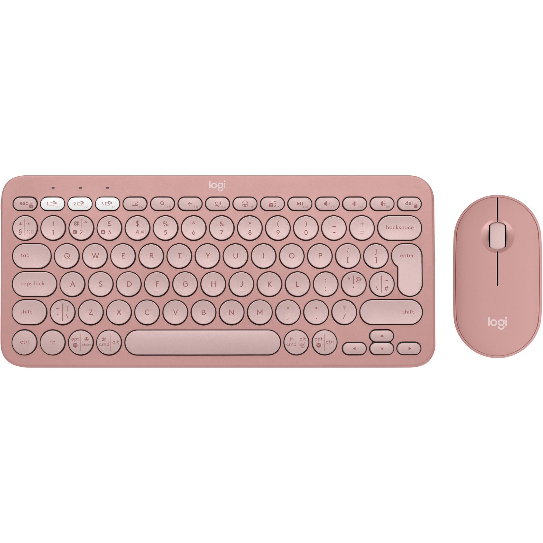

Комплект (клавіатура + миша) Logitech Pebble 2 Combo Rose (920-012241) UA