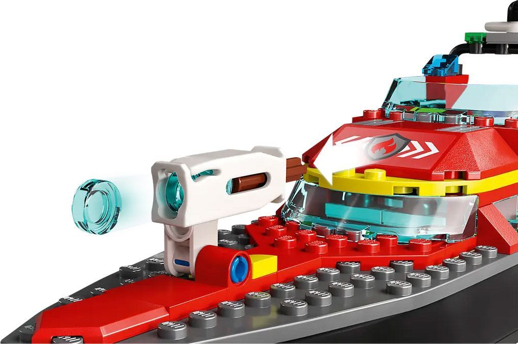 Конструктор LEGO City Човен пожежної бригади (60373) 