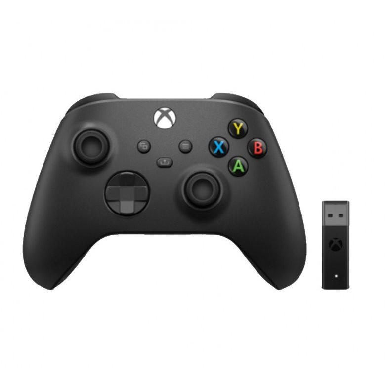 

Геймпад Microsoft Xbox Series X/S Wireless Controller Carbon Black + Wireless Adapter for Windows (1VA-00002)