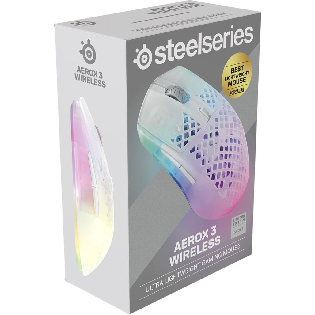 Миша SteelSeries Aerox 3 Wireless Snow (62610)