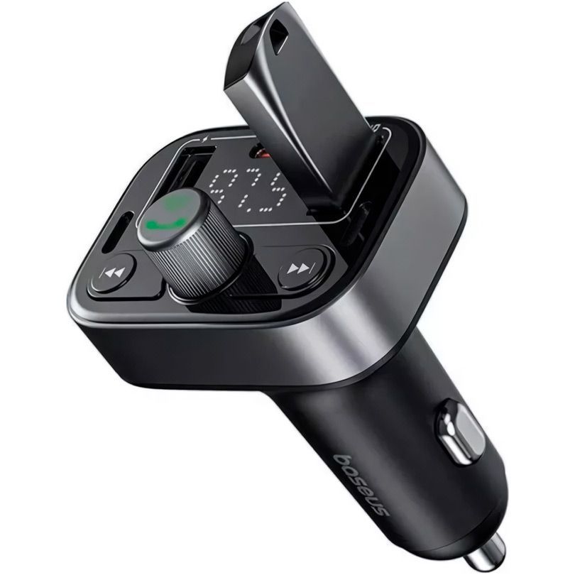 FM-трансмітер Baseus FM Launcher S-09 Pro Black (C10762200113-00) 
