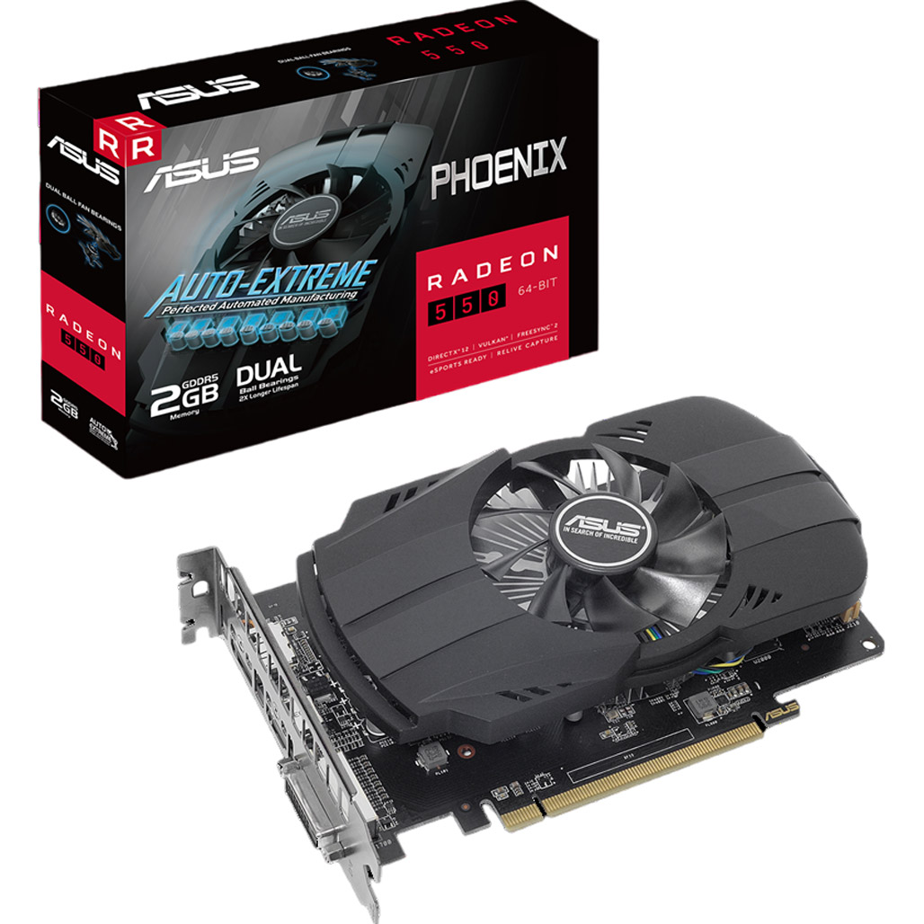 

Відеокарта Asus Phoenix GeForce RX 550 (PH-550-2G)