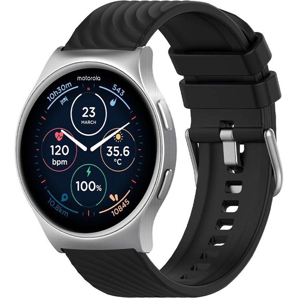 

Смарт-годинник Motorola Moto Watch 120 Glacier Silver (MOSWZ120-SL)