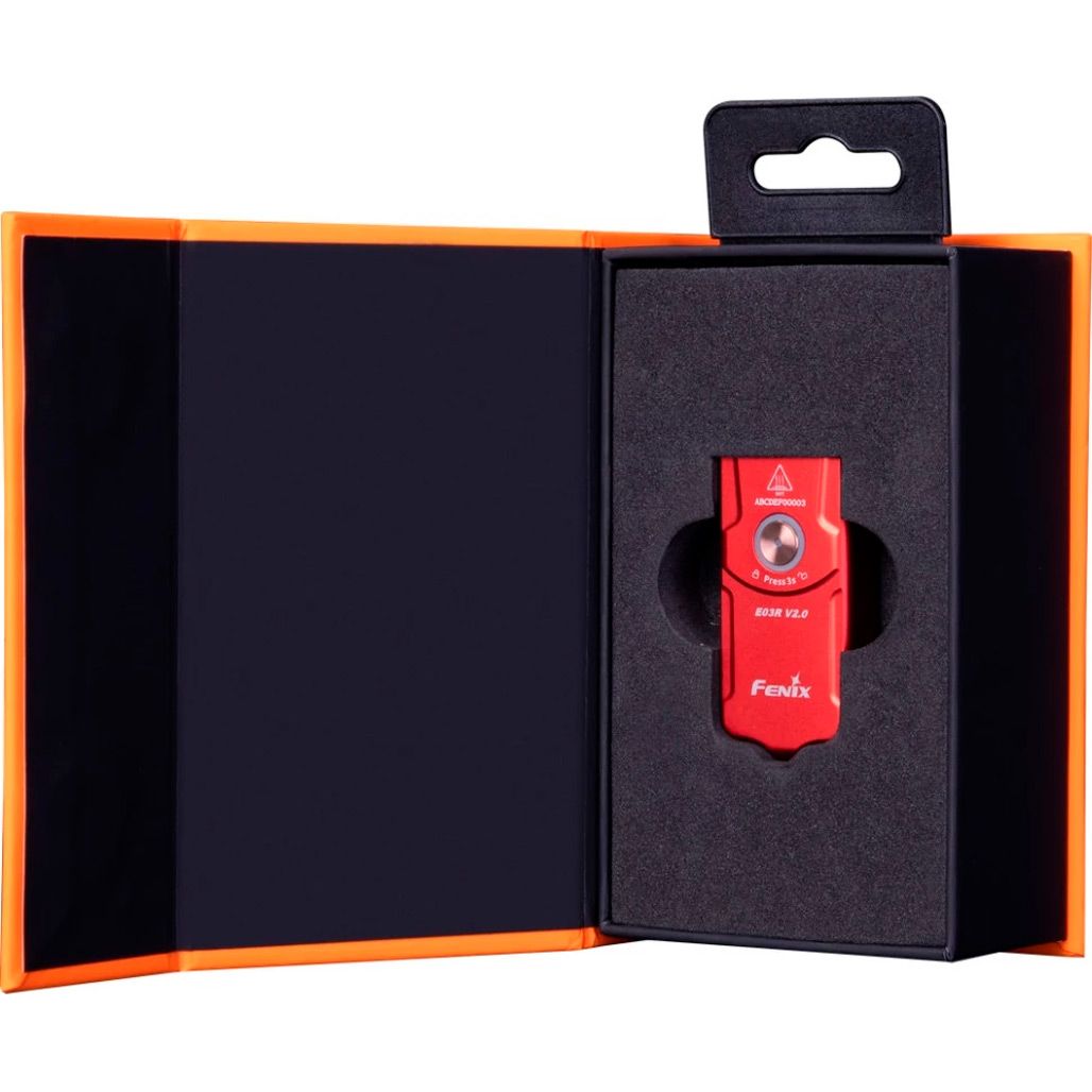 Ліхтарик Fenix E03R V2.0 Red (E03RV20RED)