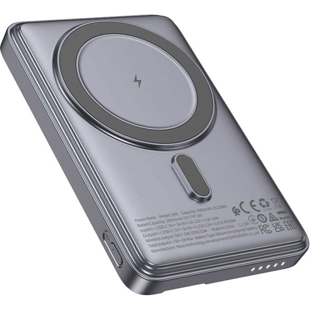 

Внешний аккумулятор Hoco Q46 Title MagSafe 5000mAh 20W Gray