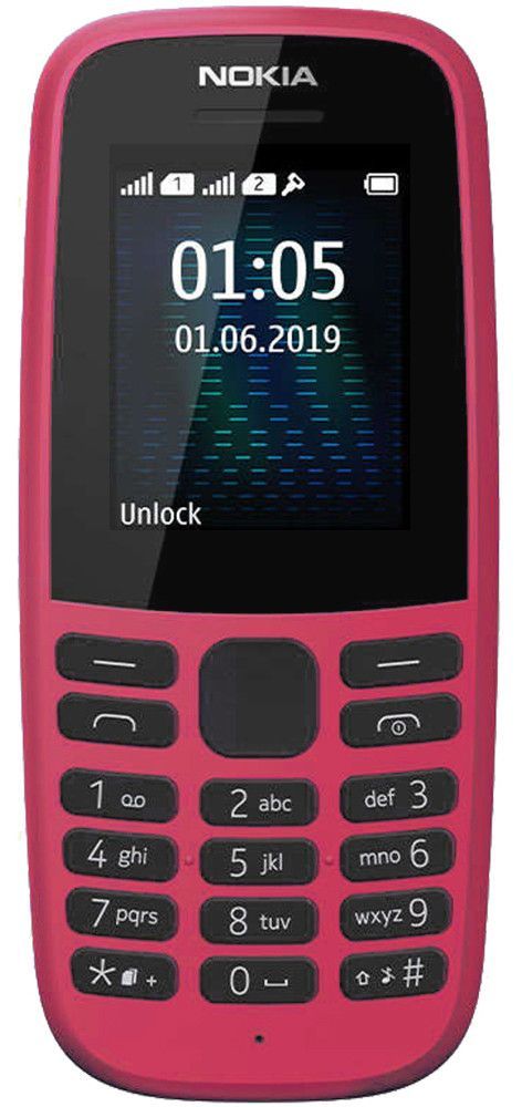 

Мобільний телефон Nokia 105 Single Sim 2019 Pink (16KIGP01A13) UA-UCRF