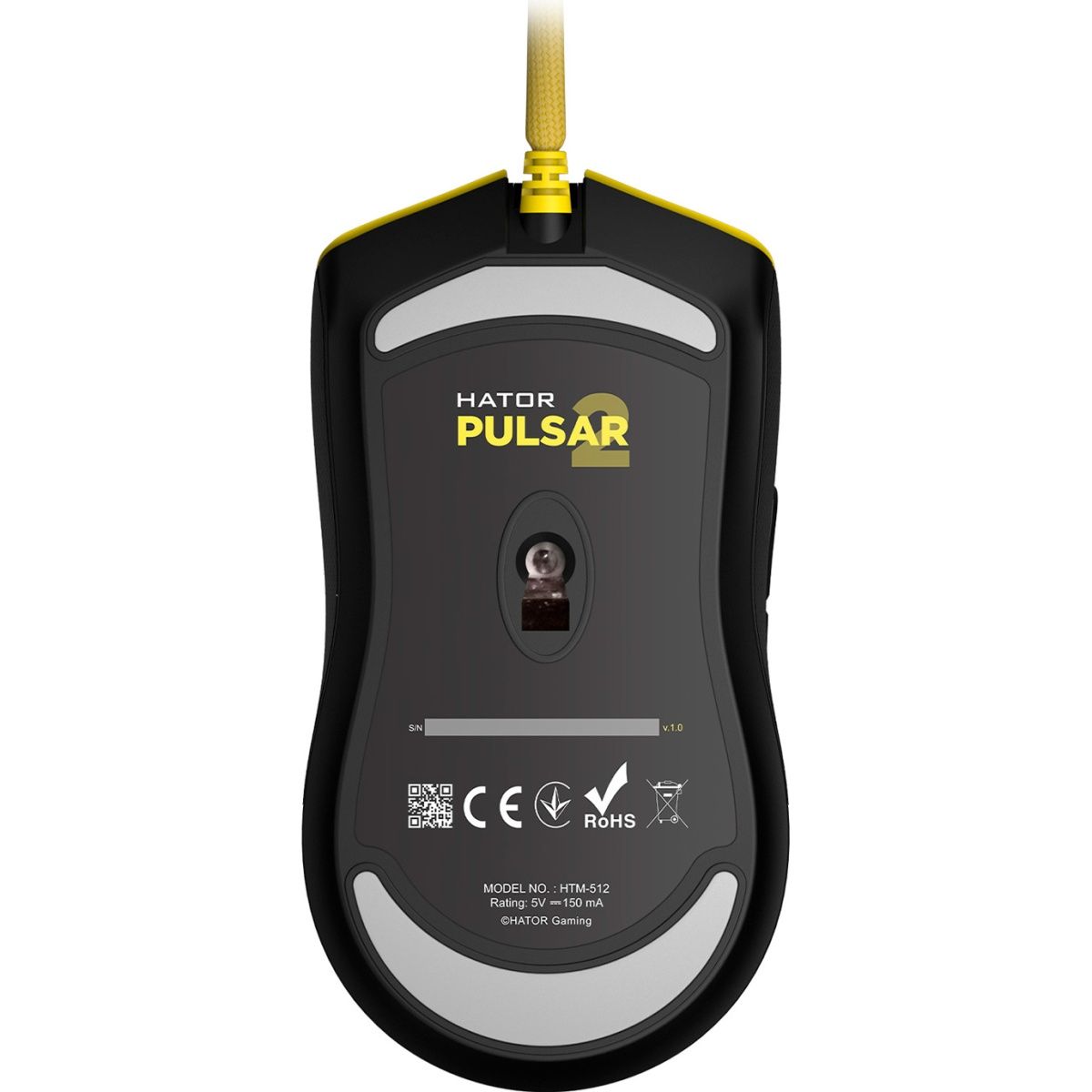 Миша Hator Pulsar 2 USB Yellow (HTM-512)