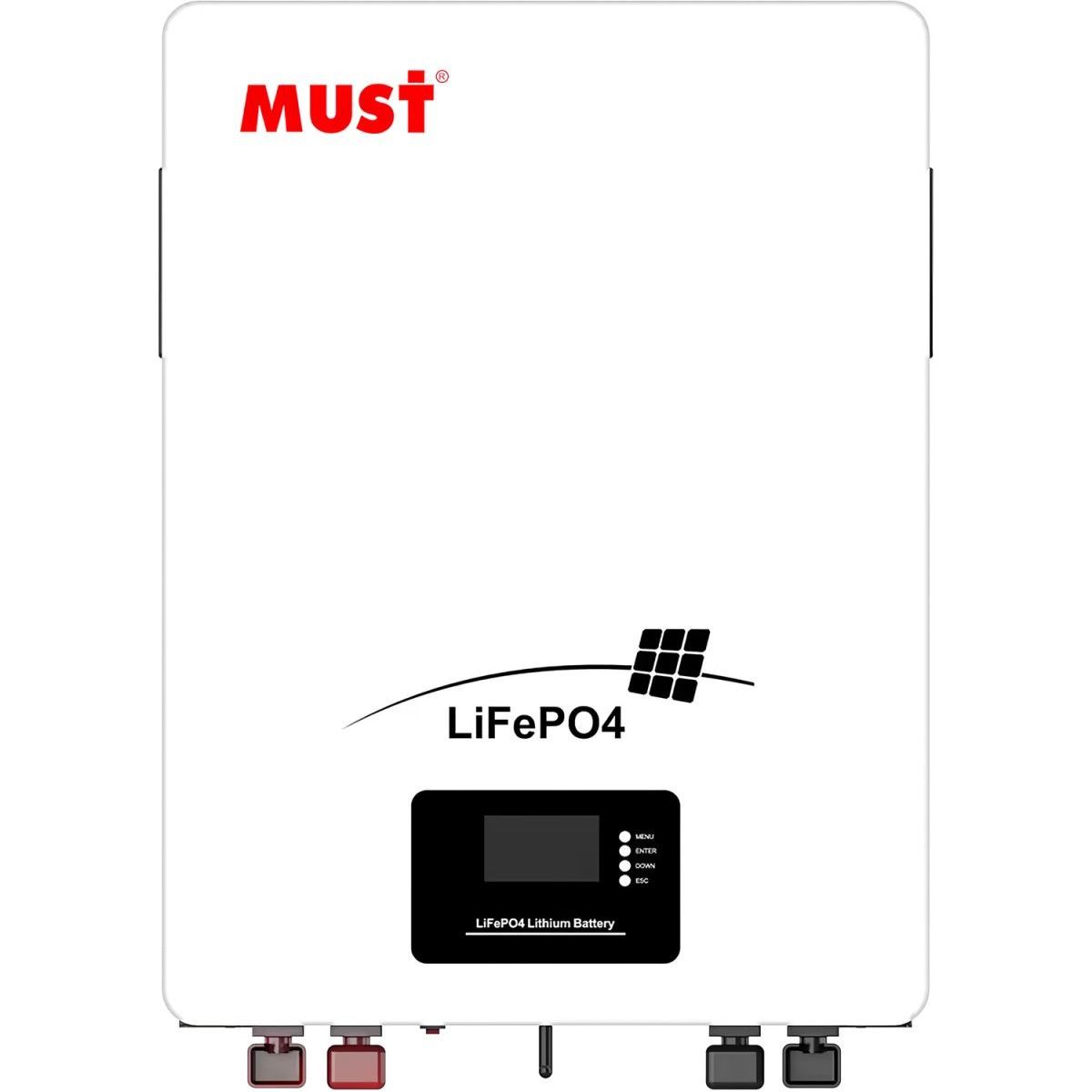 

Акумулятор Must LiFePO4 48V (51.2V/100Ah/5120Wh) (LP16-48100-OM)