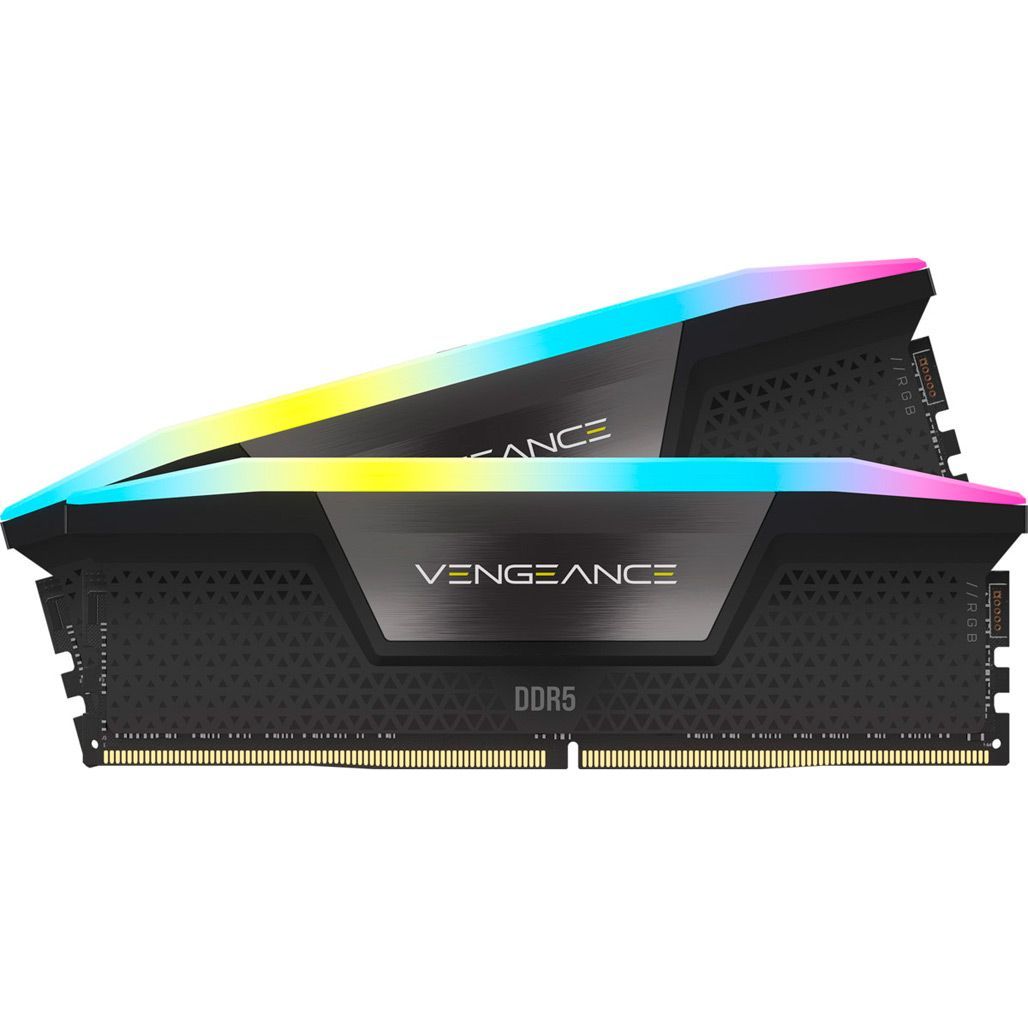 

Модуль пам'яті DDR5 Corsair Vengeance RGB 2x48GB 5600MHz Black (CMH96GX5M2B5600C40)