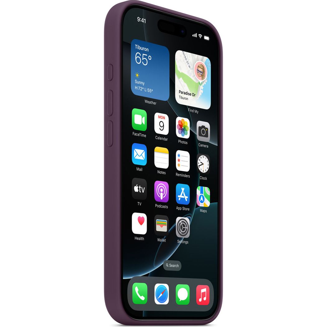 Чохол Apple Silicone Case with MagSafe для iPhone 16 Pro Max Plum AAA