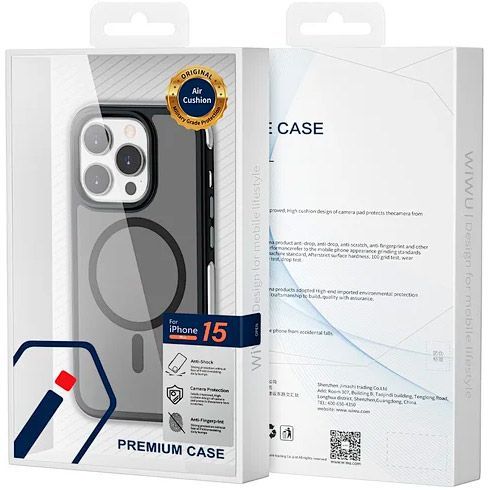 Чохол WiWU Air Shield with MagSafe для Apple iPhone 15 Pro Black