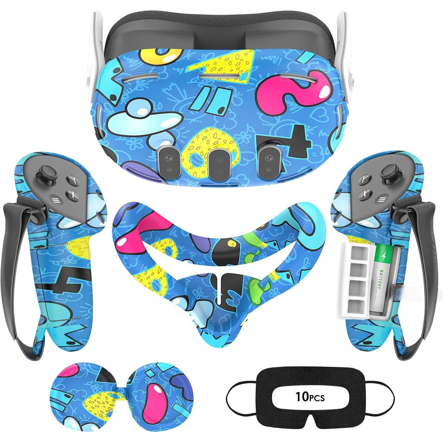 

Набір аксесуарів COLOHAS 7-in-1 VR для Meta Quest 3 Battery versionG Set