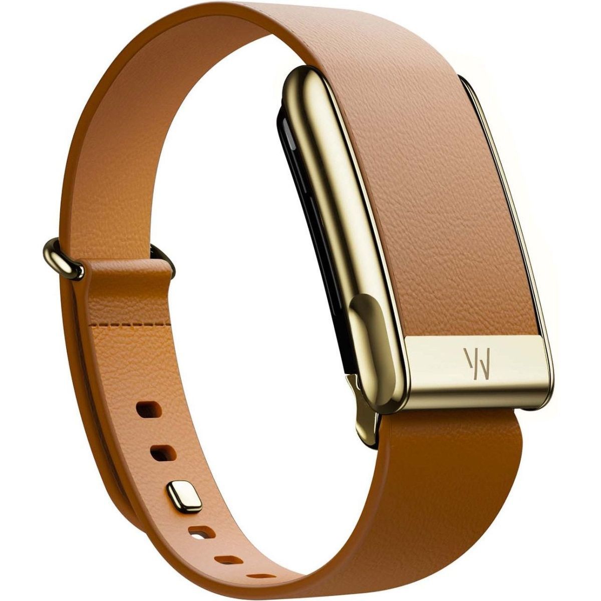 Фитнес-браслет Whoop MG LeatherLuxe Tapered Camel with Gold S/M + подписка Life на 12 месяцев