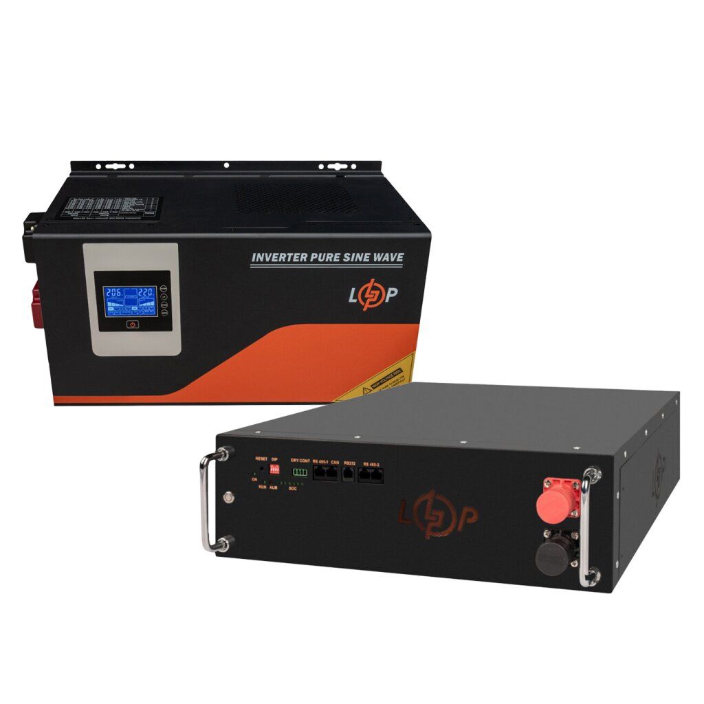 

Джерело безперебійного живлення (ДБЖ) LogicPower W3000 + LiFePO4 5120Wh (40120)