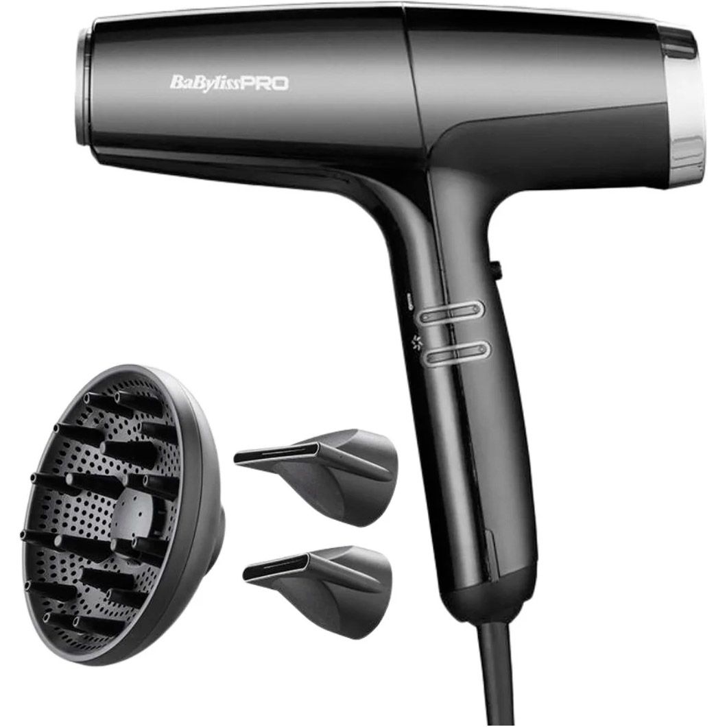 

Фен BaByliss PRO BAB8550BE Falco Black/Silver