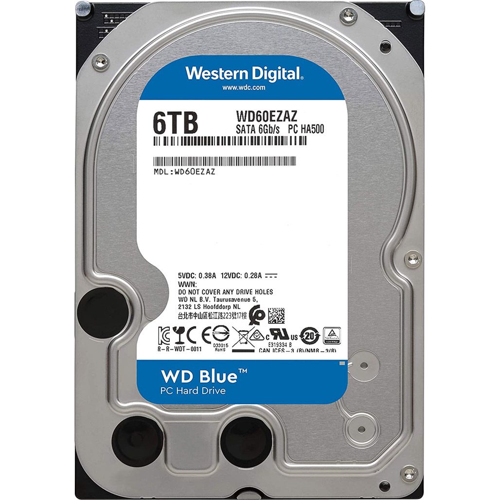 

Жорсткий диск 3.5" WD Blue 6TB SATA 256MB (WD60EZAZ)