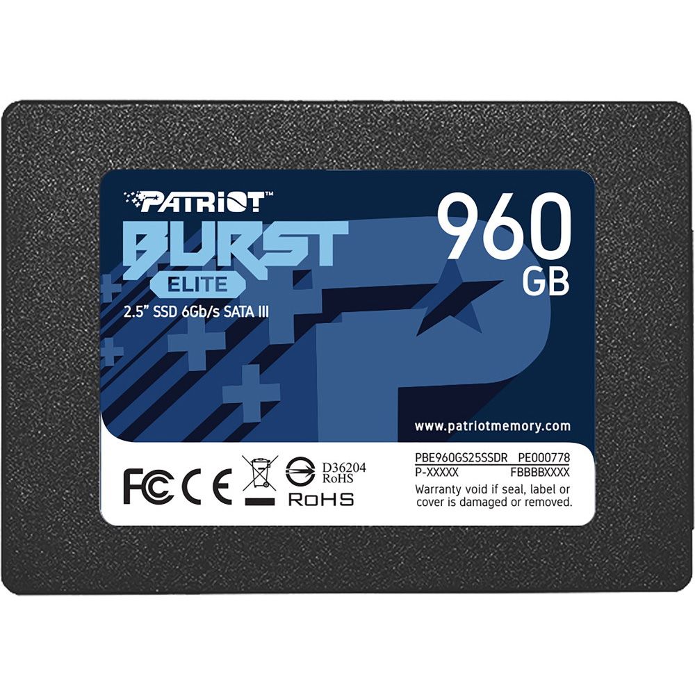 

SSD накопитель Patriot Burst Elite 960GB (PBE960GS25SSDR)