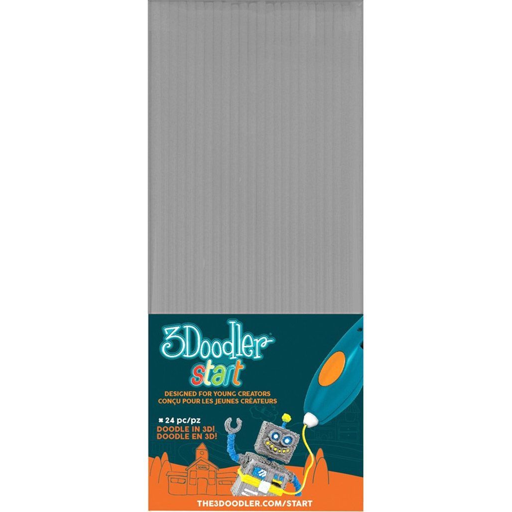 

Набор стержней для 3D ручки 3Doodler Start 24 шт Серый (3DS-ECO08-GREY-24)