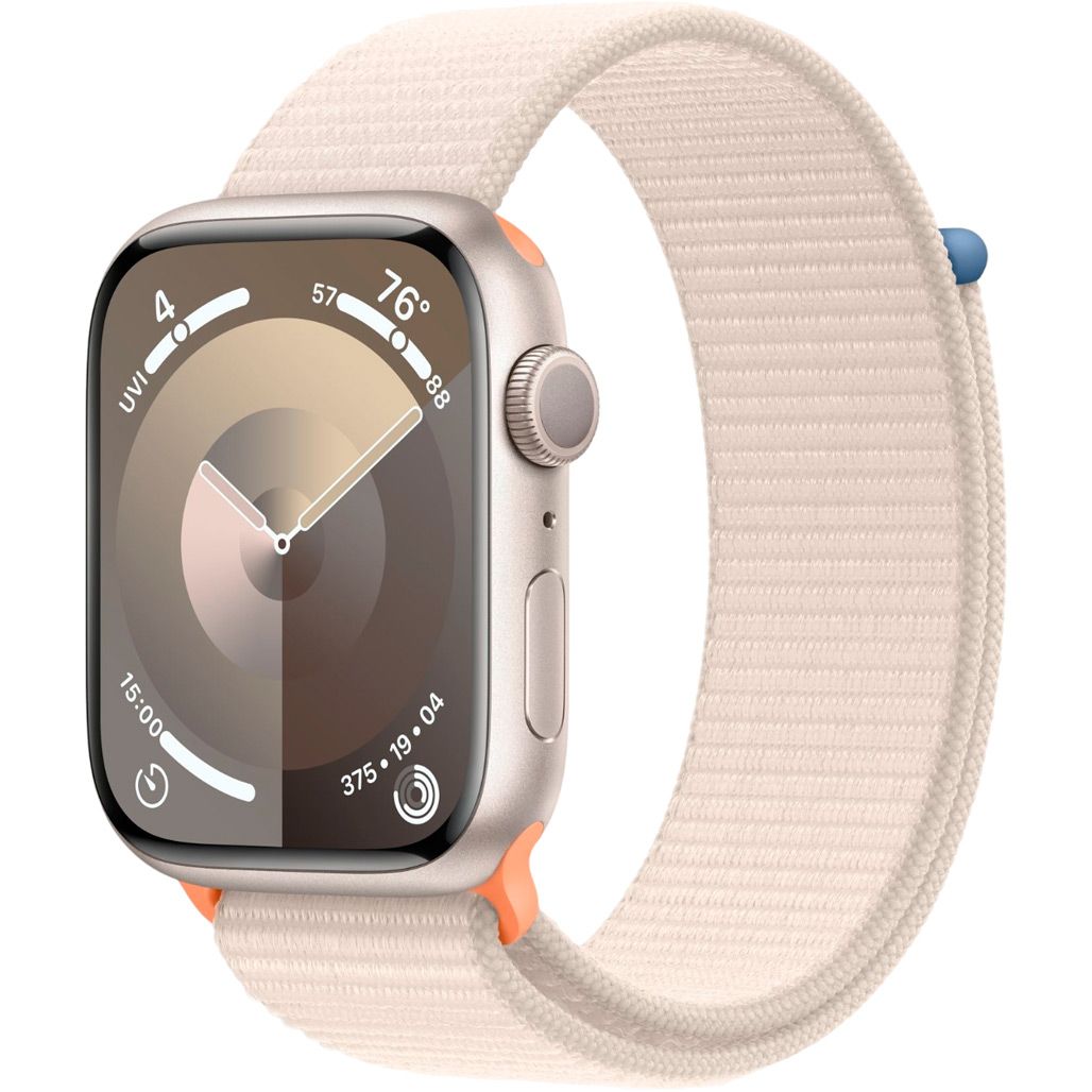

Смарт-годинник Apple Watch Series 9 GPS 45mm GPS Starlight Aluminum Case with Starlight Sport Loop (MR983)