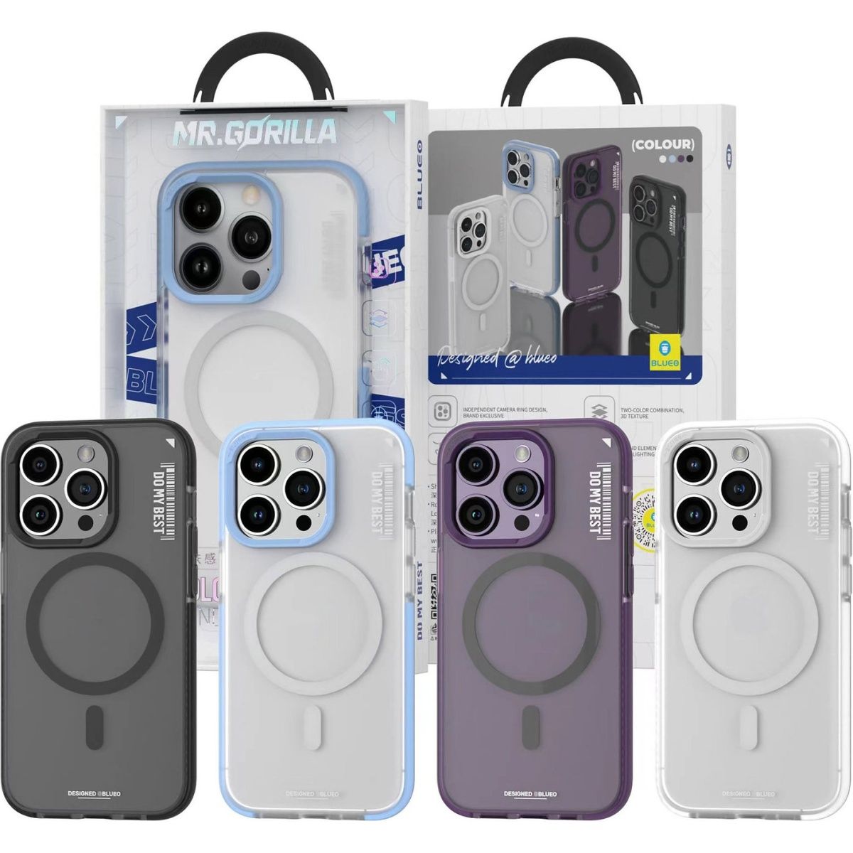 Чохол Blueo Dual Color with MagSafe для Apple iPhone 14 Pro Max Black