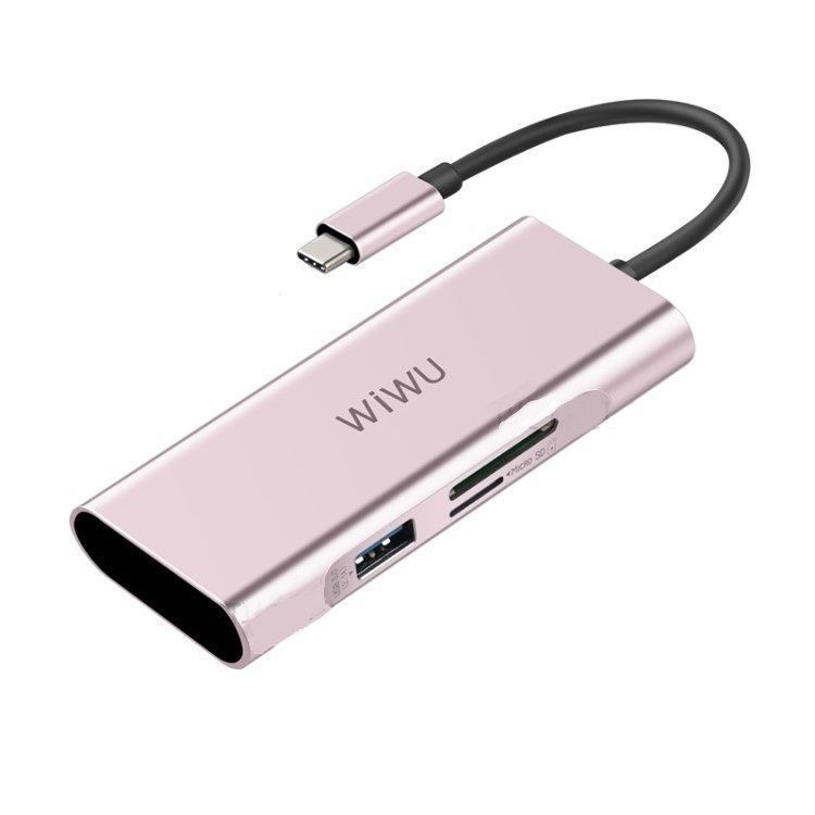 

USB-хаб WIWU Adapter Apollo A631ST (Rose Gold) [49455]