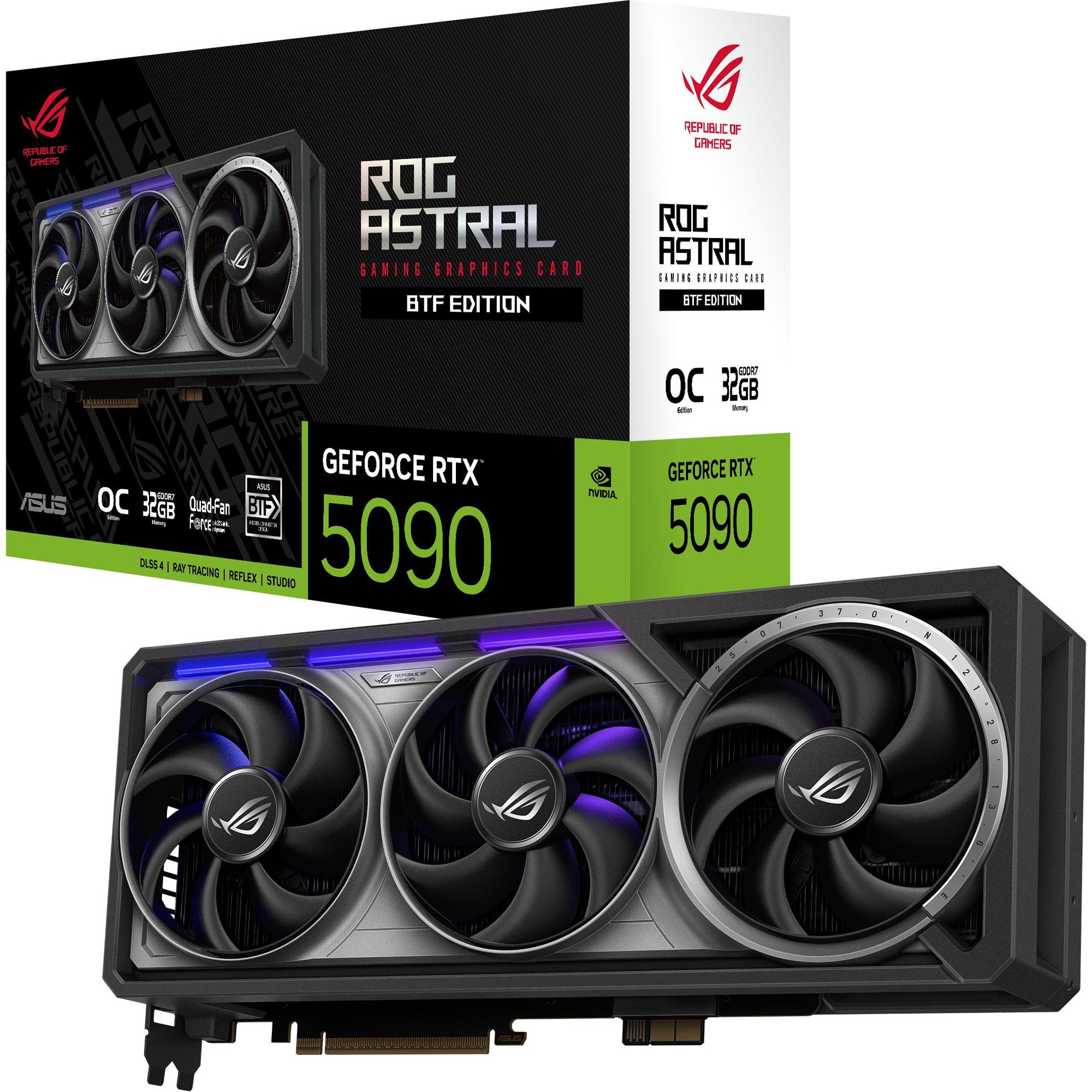 

Відеокарта Asus ROG Astral GeForce RTX 5090 32GB OC BTF (ROG-ASTRAL-RTX5090-O32G-BTF-GAMING) UA