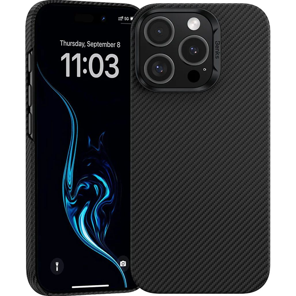 

Чохол Benks ArmorAir Kevlar Case 600D MagSafe для Apple iPhone 16 Pro Max Black (6948005904968)