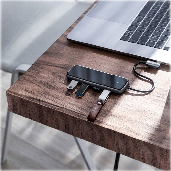 USB-хаб Baseus Multifunctional Hub Deep Gray (CAHUB-EZ0G)