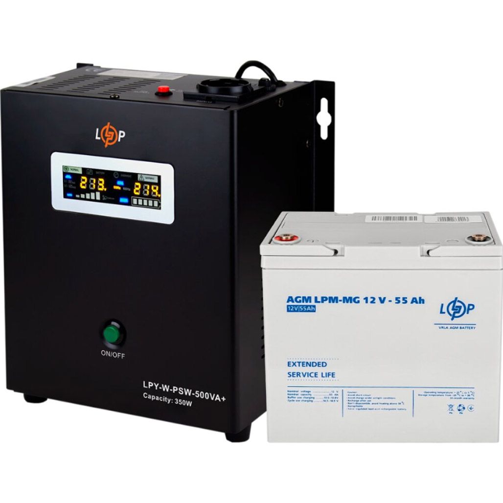 

Джерело безперебійного живлення (ДБЖ) LogicPower W500VA + AКБ MG 660Wh (14013)