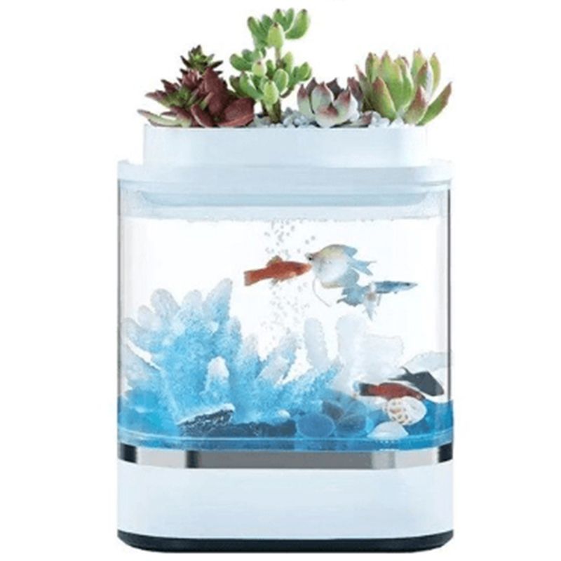 

Аквариум Xiaomi Geometry Mini Lazy Fish Tank (HF-JHYG005) [45359, Белый