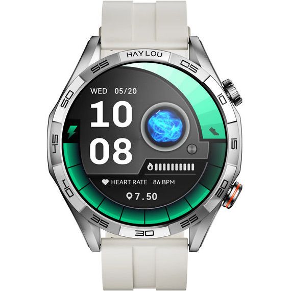 Смарт-годинник Haylou Solar 5 (LS20) Silicone strap Silver