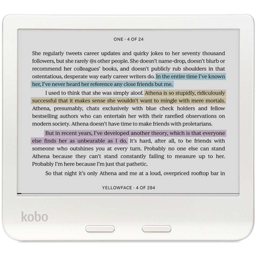 Електронна книга Kobo Libra Colour White (N428-KU-WH-K-CK)