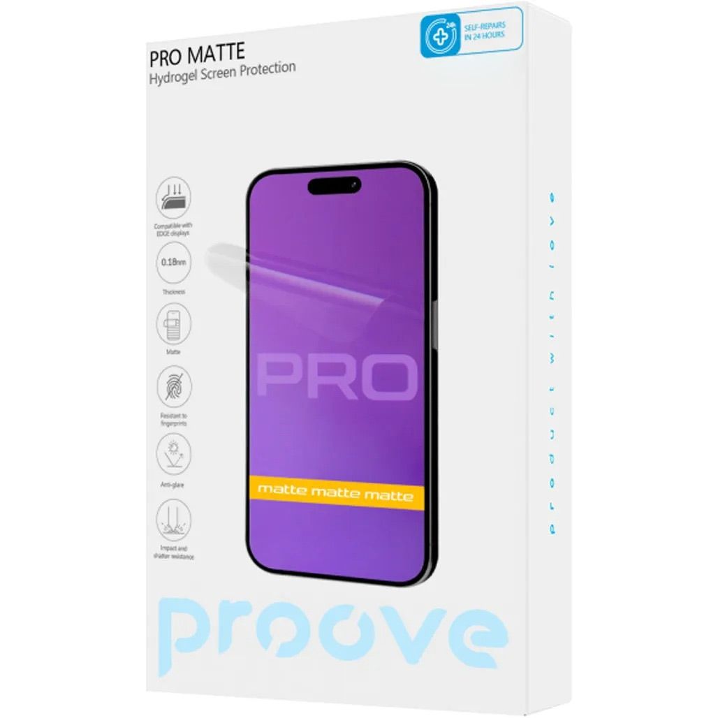 

Гидрогелевая защитная пленка Proove Hydrogel Screen Protective PRO Size S Matte (GGPR21801150)