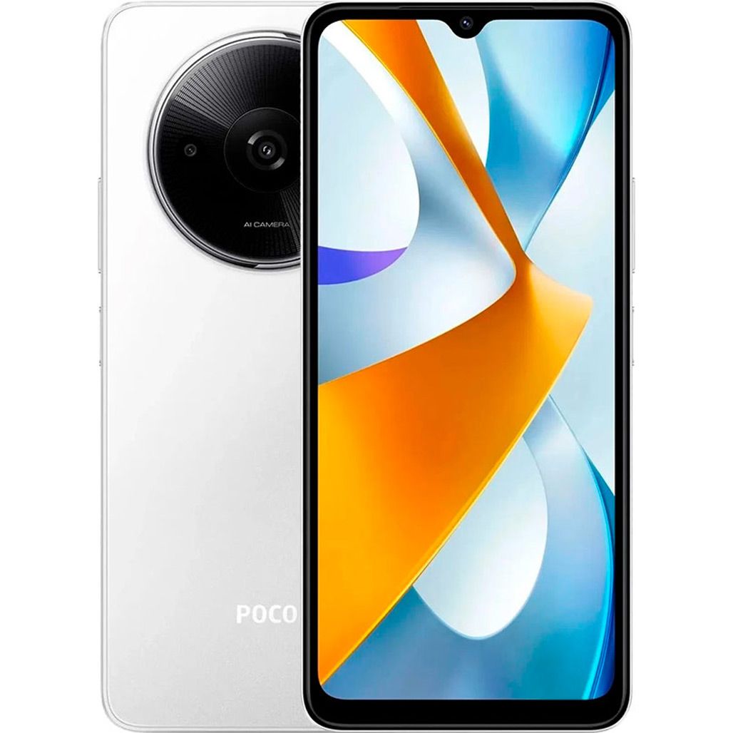 

Смартфон Poco C61 4/128GB White Global EU