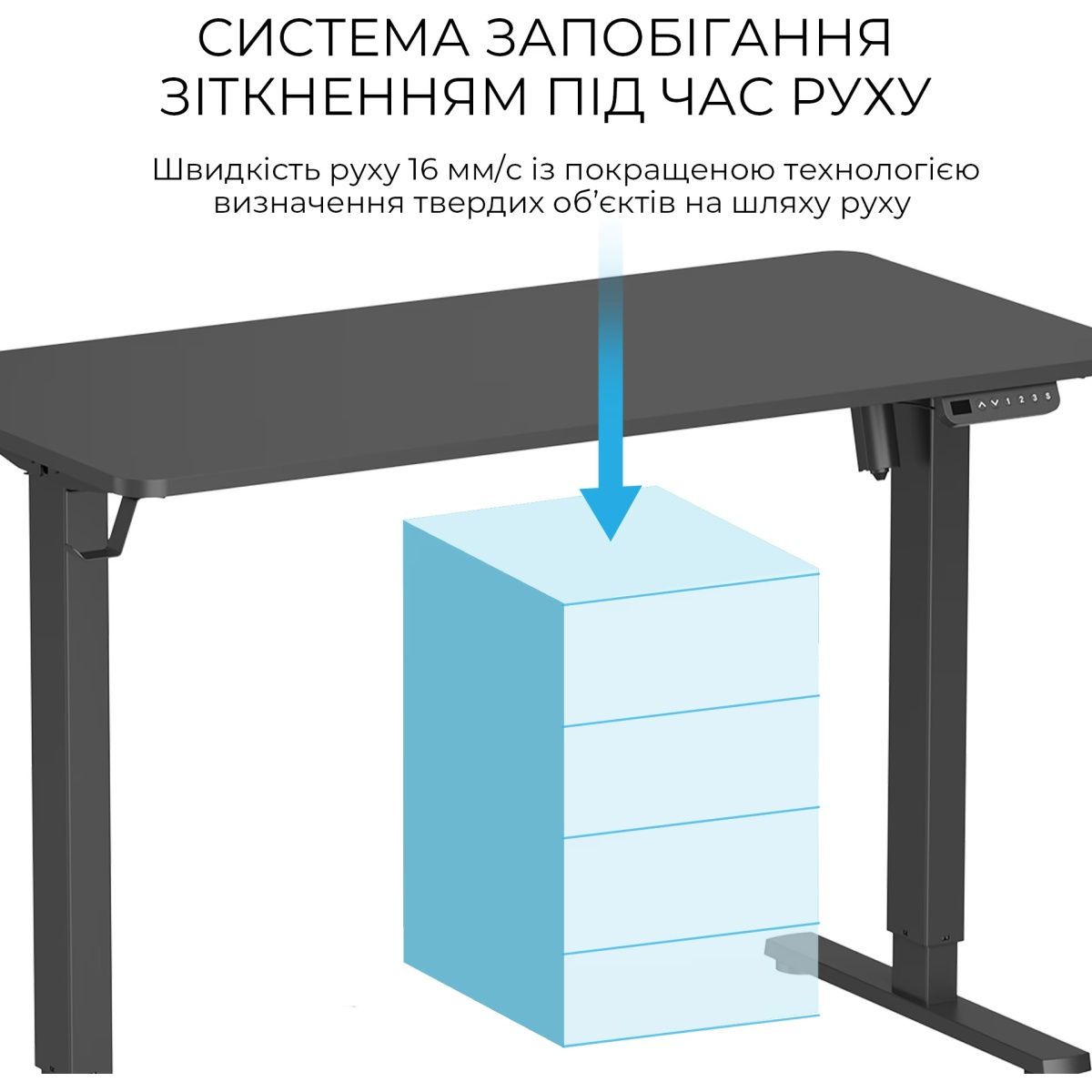 Комп`ютерний ігровий стіл OfficePro ODE1260B Black