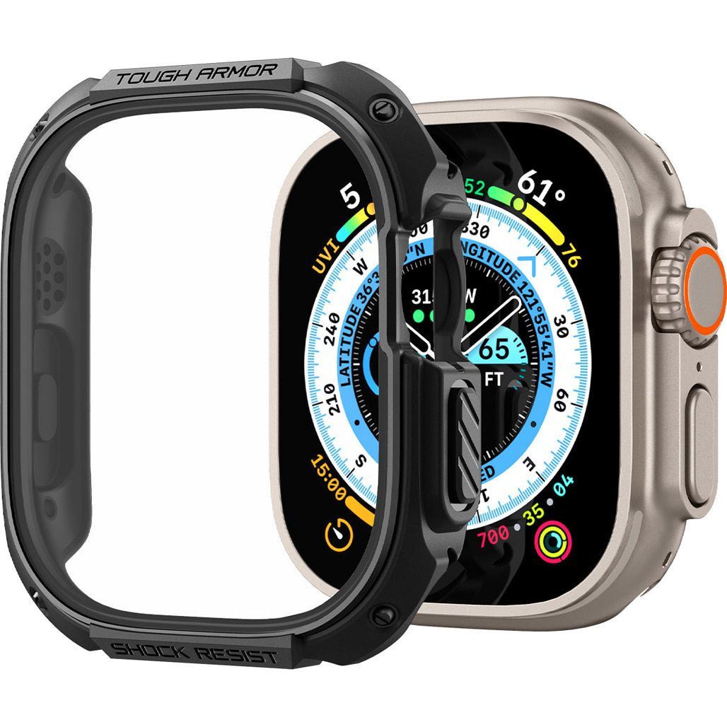 

Чохол Spigen Tough Armor для Apple Watch Ultra 49mm Black (ACS05457)