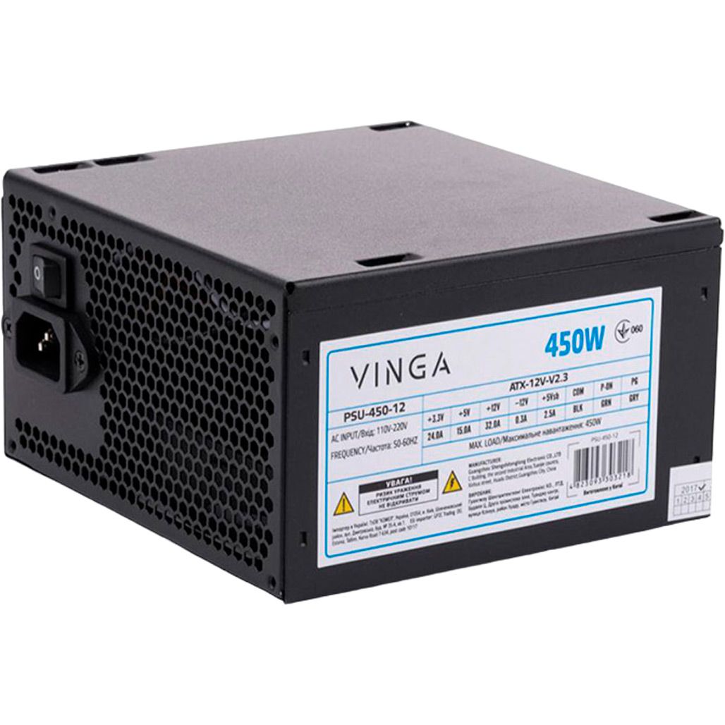 

Блок питания Vinga 450W (PSU-450-12)