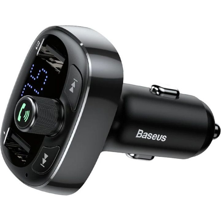FM-трансмітер Baseus FM Launcher S-09 2.4A 2хUSB-A Black (CCMT000301)